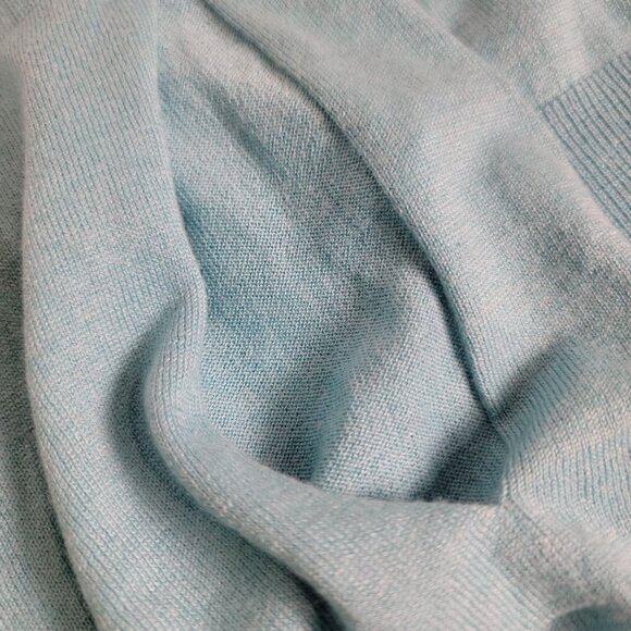 Oska Womens Button-Up Cardigan Sweater Size 1 Turquoise Silk Cashmere Blend - Picture 8 of 8